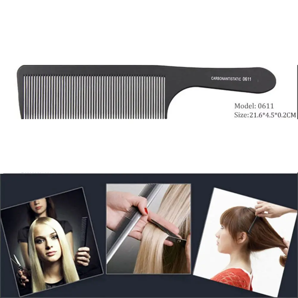 Health Care Plastic  Heat Resistant  Professional  Salon Styling Tool Flattop Hair Cutting Comb Hairdressing Detangling