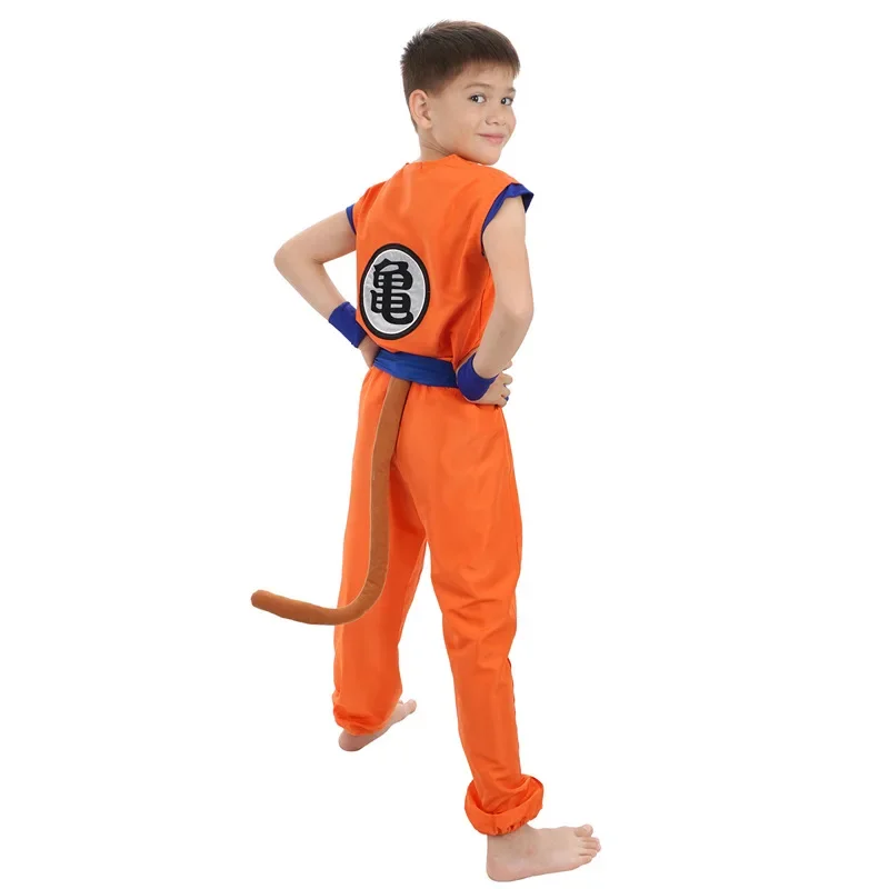 Kids Anime Costumes, Kids Anime Character Dress Up Suit Halloween Cosplay Costumes, Adult Tail Boots Wristband Set