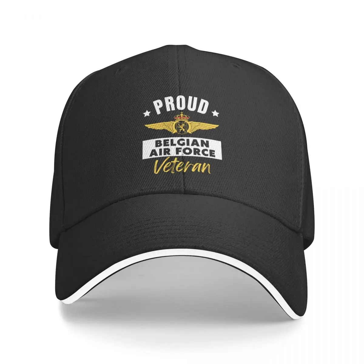 

Proud Belgian air force veteran Baseball Cap Hip Hop Custom Cap Kids Hat Ball Cap Man Women's