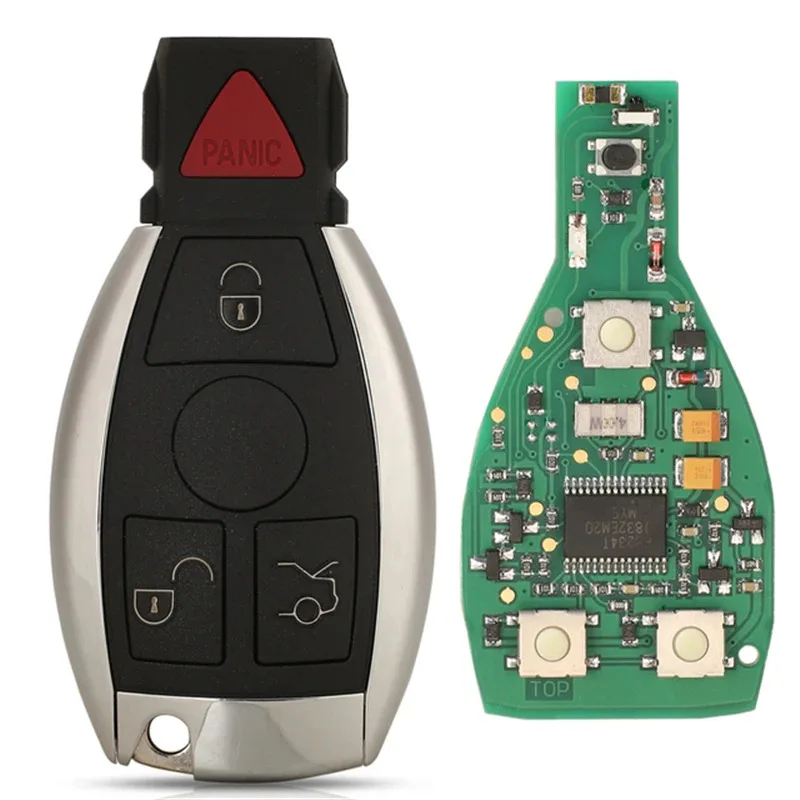 

1PCS 2/3/4 Buttons Remote Smart Car Key 433MHz BGA Style for Mercedes BENZ C E S Supports Original NEC BGA Fob W202 W164 W169