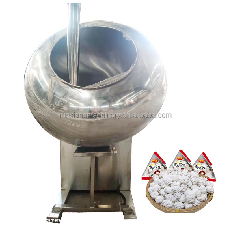 Stainless Steel Coating Pan Machine Peanut Automatic Almond Sugar Coating Machine