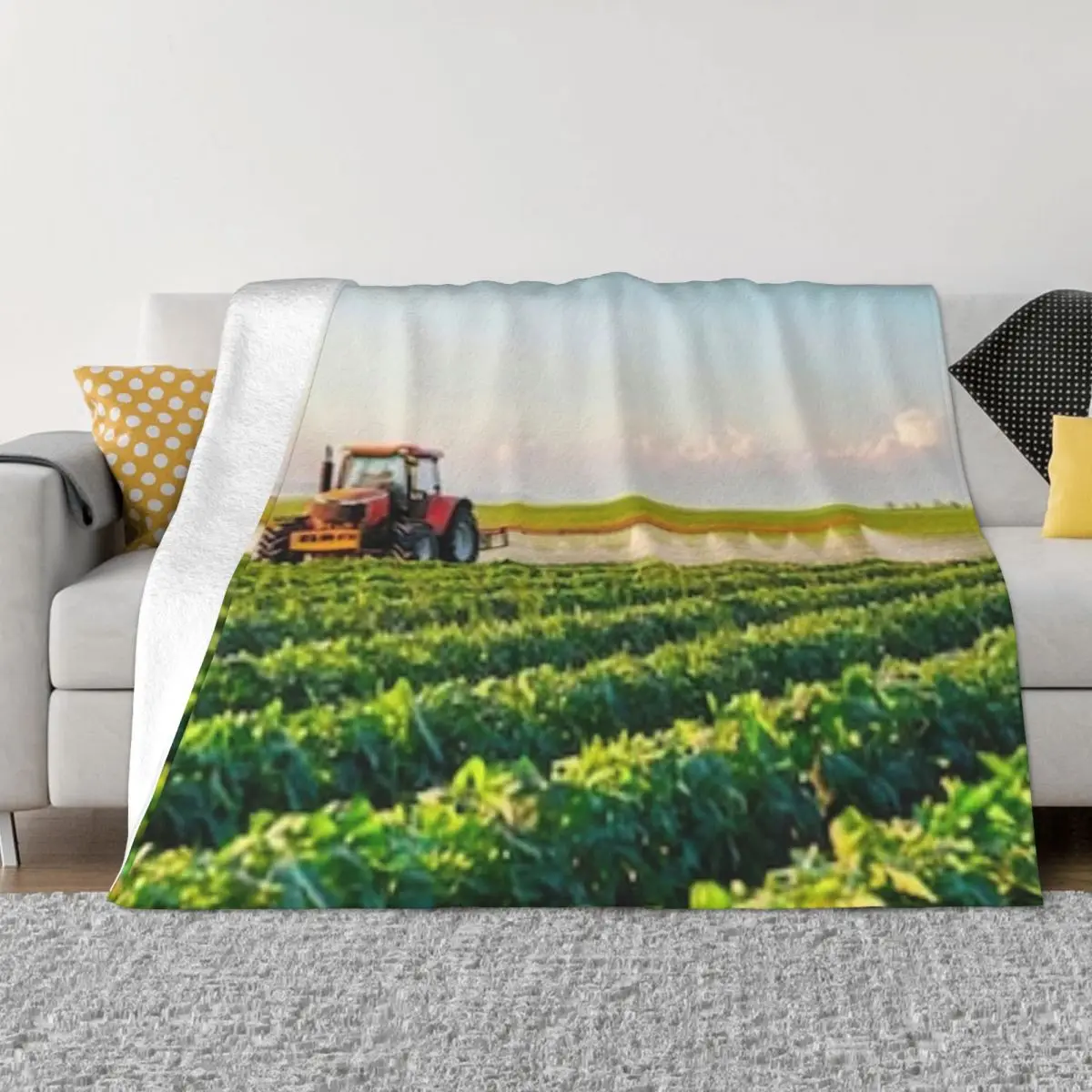 

Agricultural Tractor 000011 Anime Knee Blanket Custom Blanket Winter Blankets Winter Warm Blanket Throw Blanket