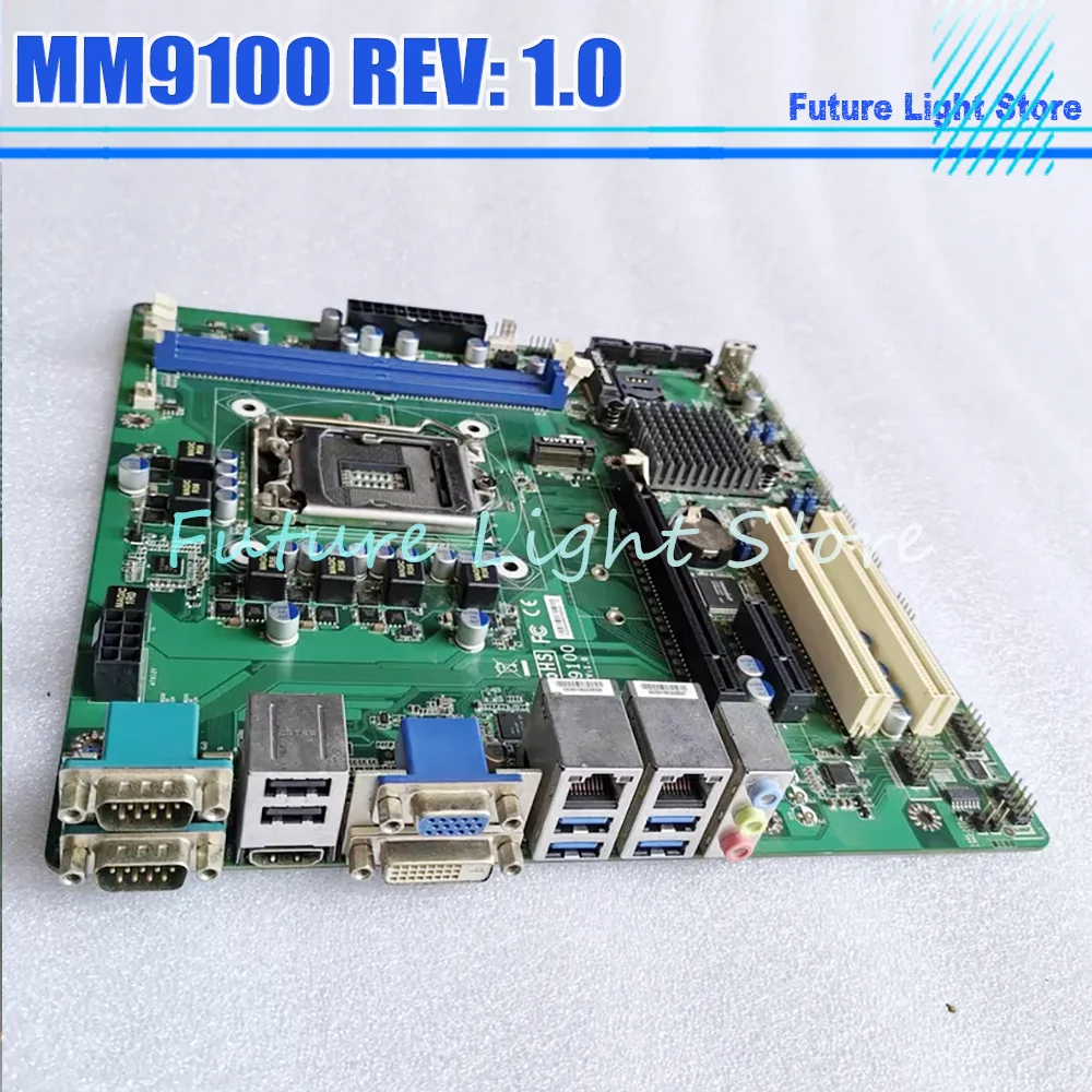 

Dual Ethernet DVI Industrial Control Equipment Motherboard MM9100 REV: 1.0 H110