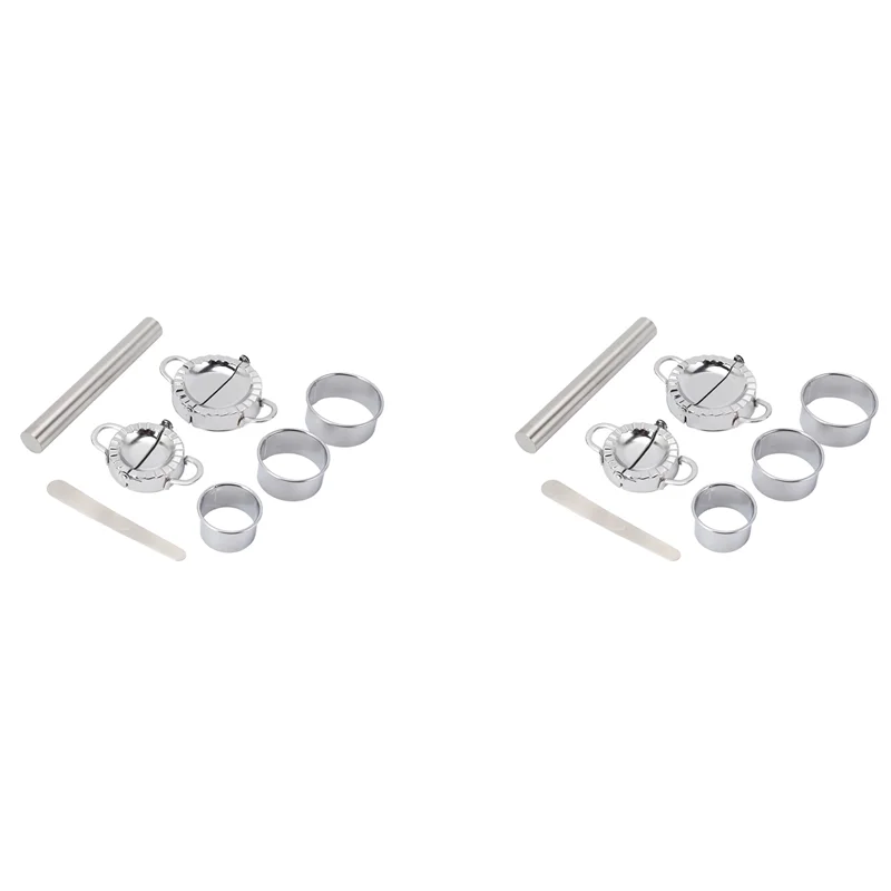 PZHI-14 Pack Stainless Steel Easy Pie Ravioli Empanadas Press Mold,Pierogi Cutter Wrappers Pastry Making Tools