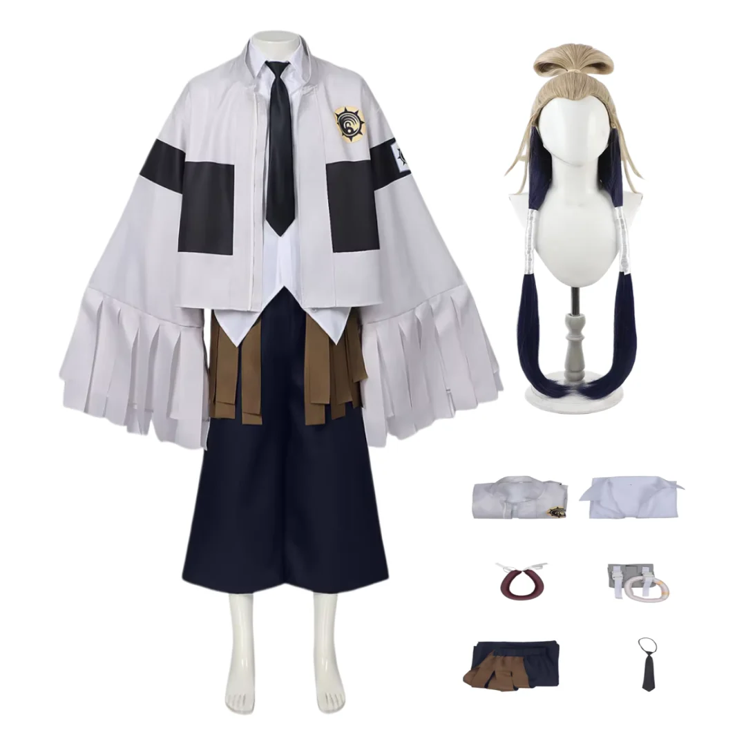 

GACHIAKUTA Tamsy Caines Cosplay Costume Wig GACHI AKUTA Tamsy Caines Costumes Waist Bag Halloween Christmas