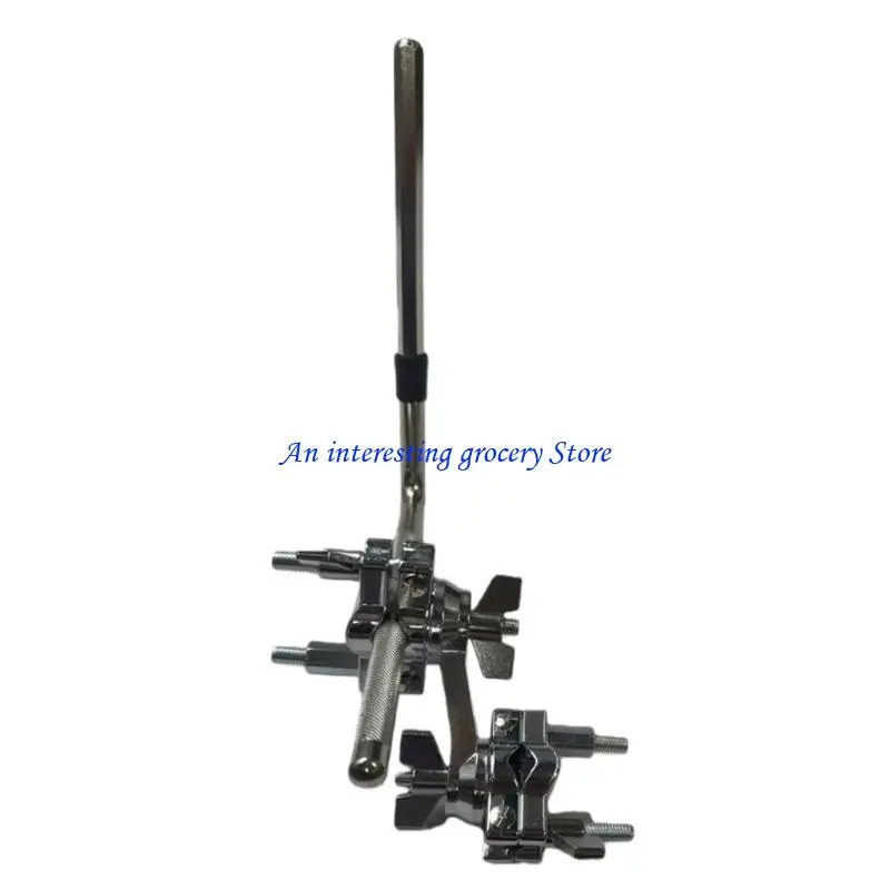 652D Metal Cowbell Holder L Rod Drum Stand Clip Adjustable Cowbell MountIng Bracket Clamp Metal Cowbell Mount Holder Clip