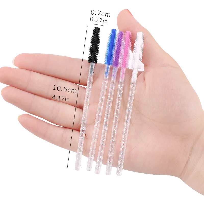 Disposable Silicone Gel Eyelash Brush Comb Mascara Wands Eye Lashes Extension Tool Professional Beauty Tool For Women