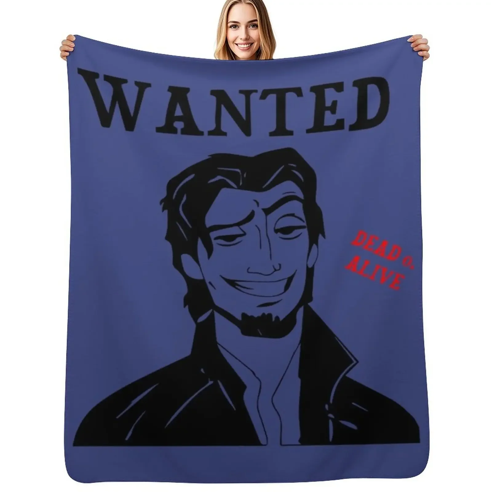 

Flynn Rider \t Throw Blanket Warm Multi-Purpose for winter Hairy Blanket
