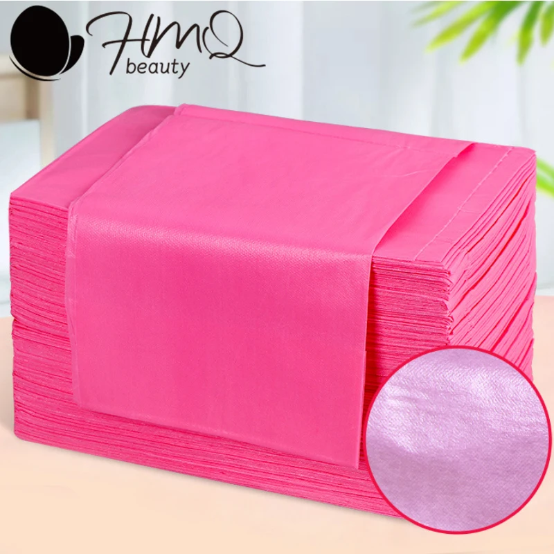 20pcs Disposable Non-woven Bed Sheets Beauty Salon Breathable Bed Sheets 80*180cm Thickened Travel Sheet