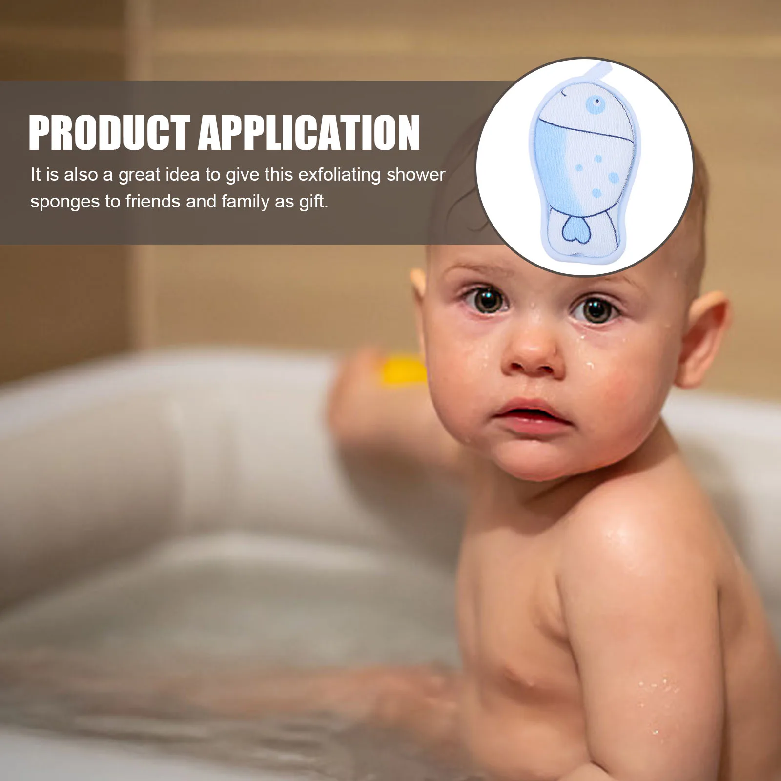 

3 шт. детские губки с ультрамягкой текстурой и тонким отшелушиванием, безопасные для нежной кожи, отлично подходят для ежедневной ванны и душа