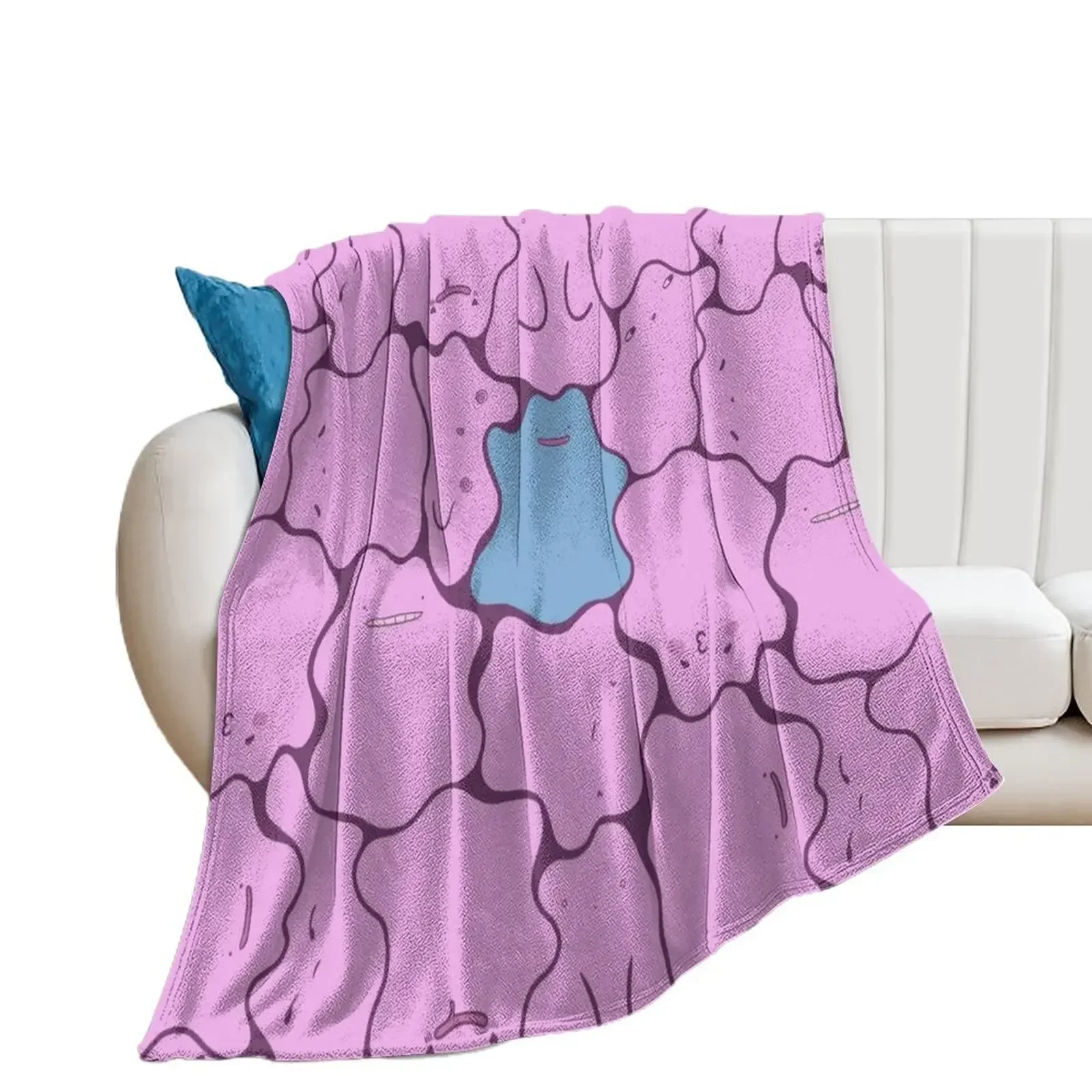 Ditto Pattern Shiny Throw Blanket Tourist Decorative Sofas Blankets