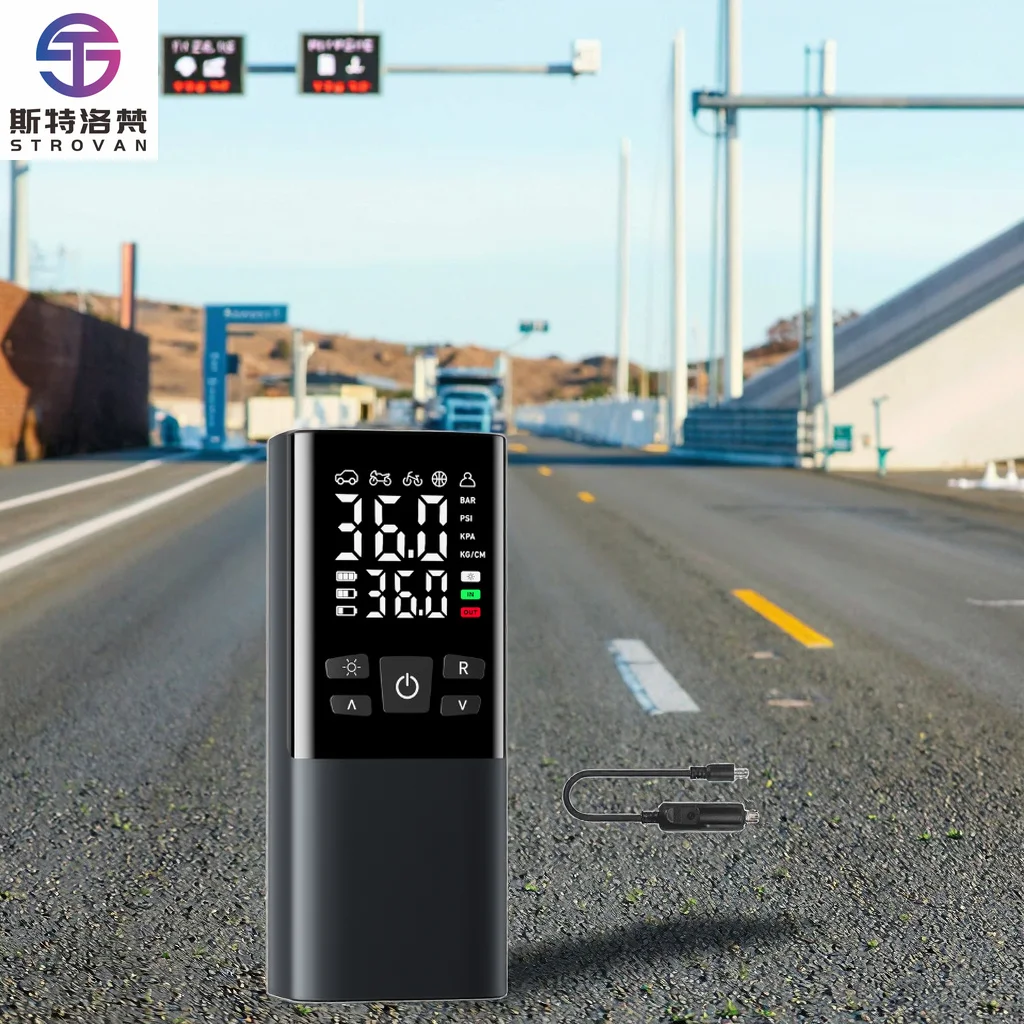 DC11.1V 60W ABS Portable Cordless Electric Air Compressor Tire Inflator with Automotive Smart Pump 20L/Min Inflated Gas Volume