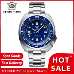 STEELDIVE SD1974L New Abalone Ceramic Bezel Sapphire Crystal NH35 Movement Swiss Luminous 200M Waterproof Mechanical Dive Watch