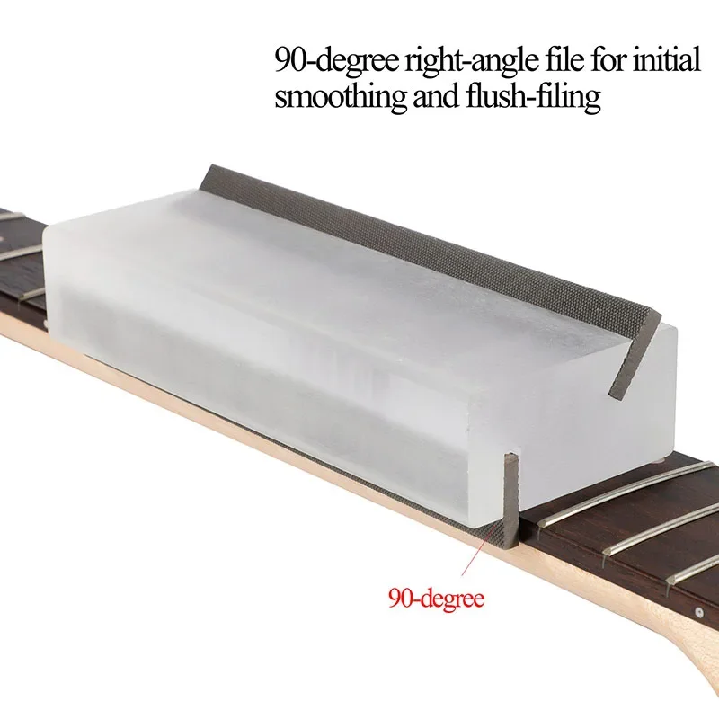 

Two-in-one 35/90 degree chamfer file guitar fret bevel file luthier repair tool