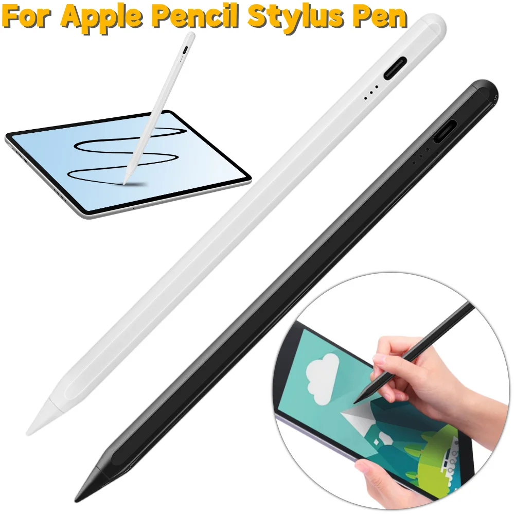 

For Apple Pencil Stylus Pen for iPad 2018-2024 Palm Rejection Touch Pencil for iPad Pro 12.9/11/13-inch M4 for iPad Air 3/4/5/M2