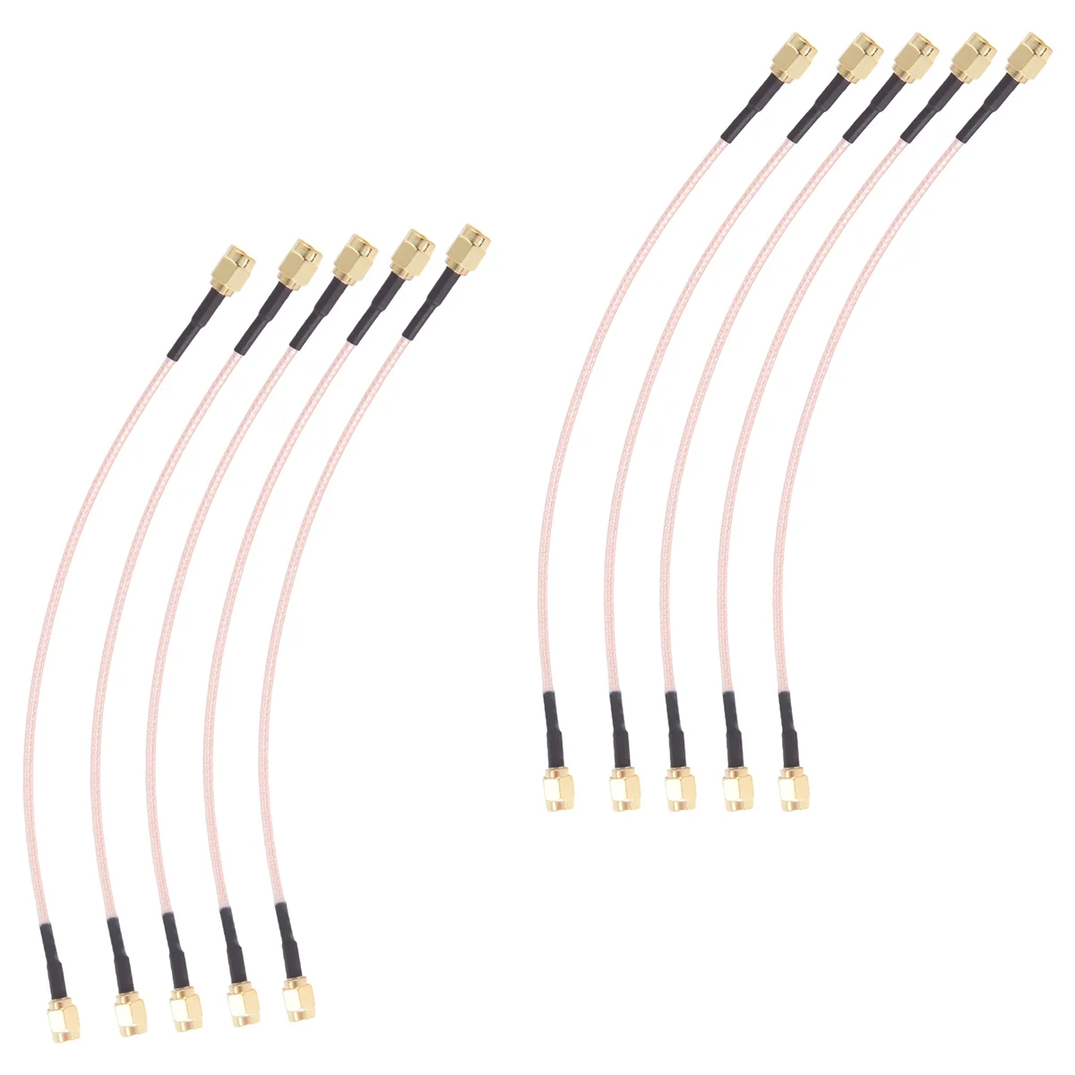 10Pcs RG316 SMA Male Plug to SMA Male Plug Connector RF Pigtail Coax Jumper Cable 8inch