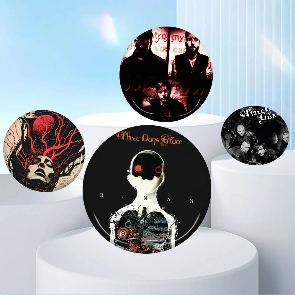 T-Three Days Grace Band دبوس زر ناعم مشرق مطبوعة أيقونة هدية للأصدقاء شارة طوق بروش التلبيب دبوس معدني #2