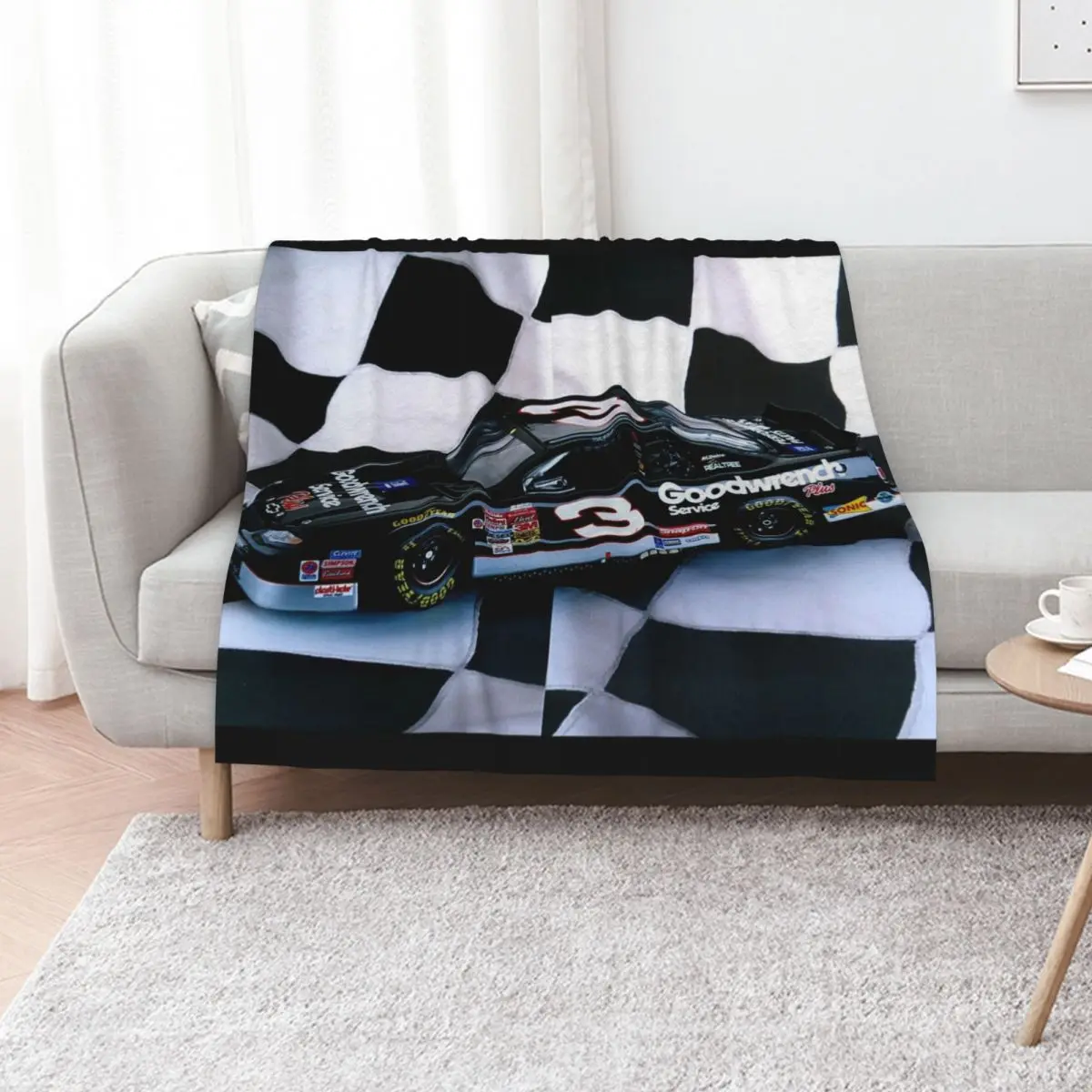 Tribute to my favorite driver..R. I. P. Dale...#3 forever Throw Blanket All Season Lightweight Soft Blanket for Bed