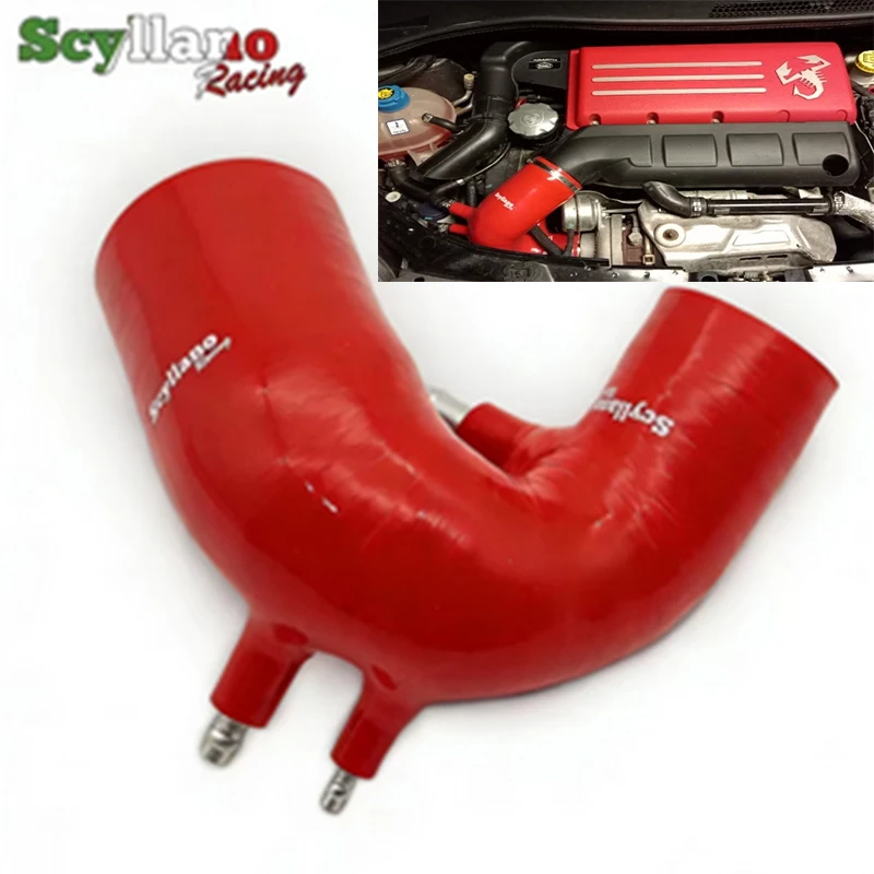 Silicone Intake Hose For Fiat 500 Abarth / 595 Turismo / 695 Competizione T-Jet Engine 1.4L With Garrett 1446 Turbo