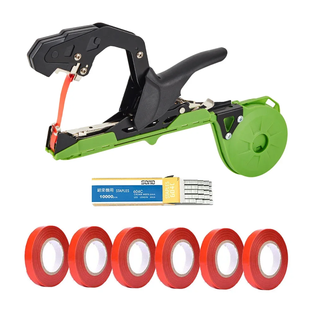 New Elbow Large Mouth Agricultural Fruit and Vegetable Hand Tying Binding Machine Tapener Tapes Binding Garden Tools2023