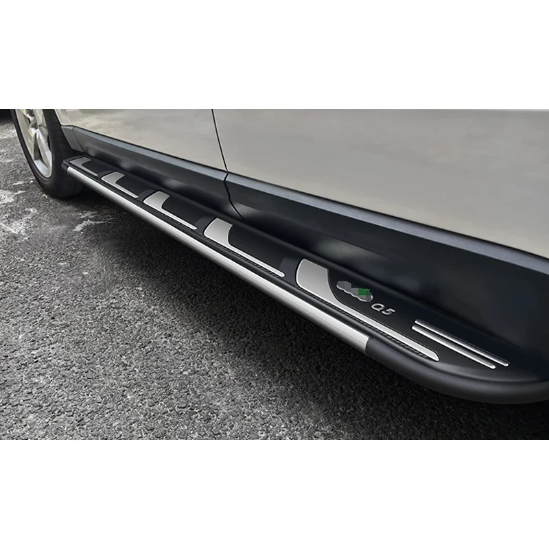 new New Arrival running board nerf bar side step，AUDI Q5 2009 2010 2011 2012 2013 2014 2015 2016 2017,thicken bracket,load 250kg