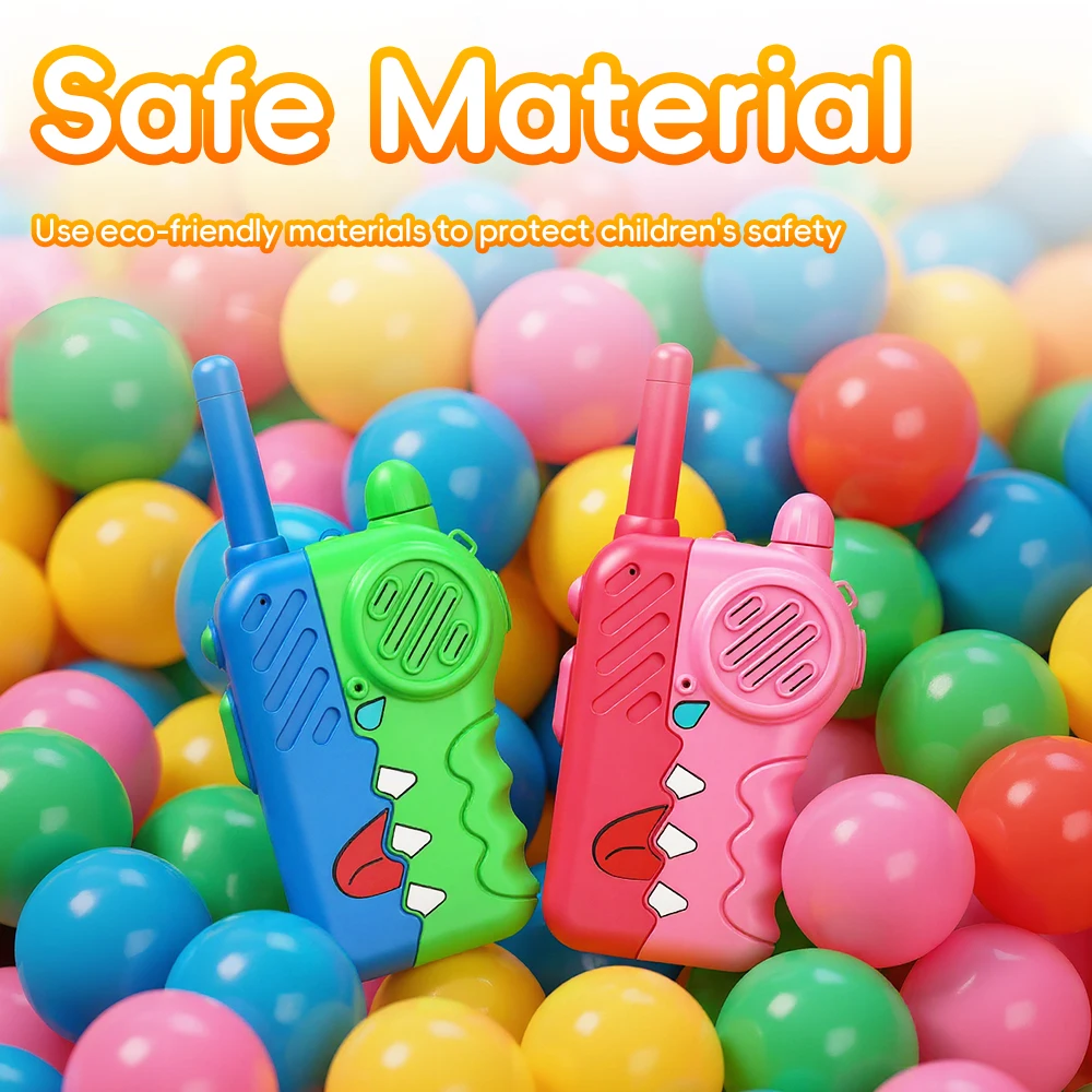 2 шт./компл. рации с фонариком, ремешок, 2-сторонняя радиоигрушка, приемник диапазона 2 км, подарки для мальчиков и девочек, забавные игрушки для кемпинга на открытом воздухе
