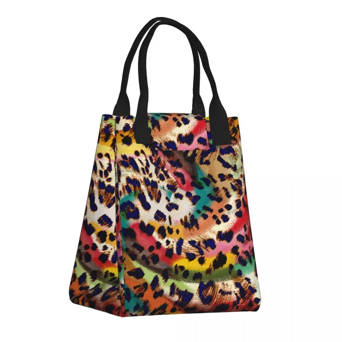 

Reusable Leakproof Food Bag Animal Print Leopard Texture Lunch Breakfast Bag Thermal Insulation Paper Container