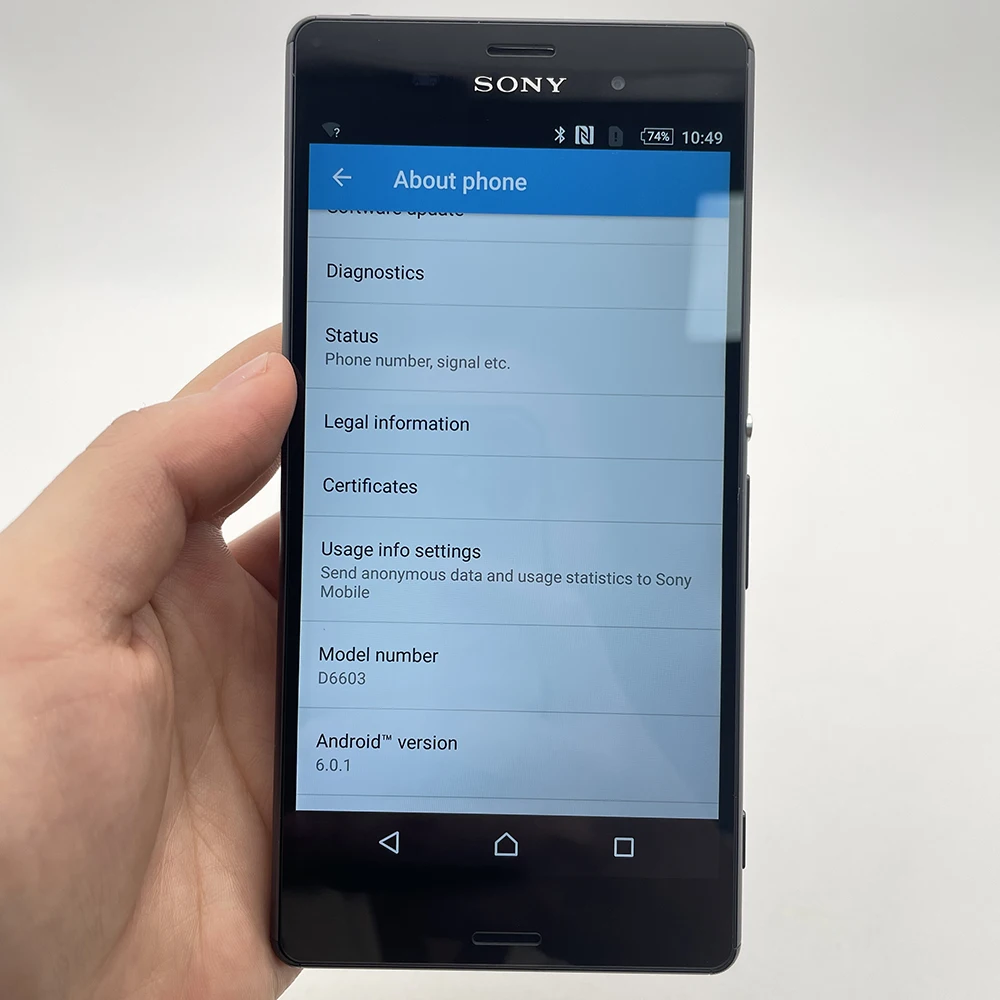مفتوح الأصلي Sony Xperia Z3 4G D6603 NFC WLAN 16GB 3GB RAM 5.2 بوصة 20MP أندرويد 4.4.4 3100mAh