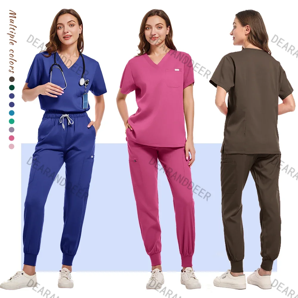 Thick fashion matte doctor straight-leg pants with pocket shirt pet hospital oral dental surgery medical clinical work uniform