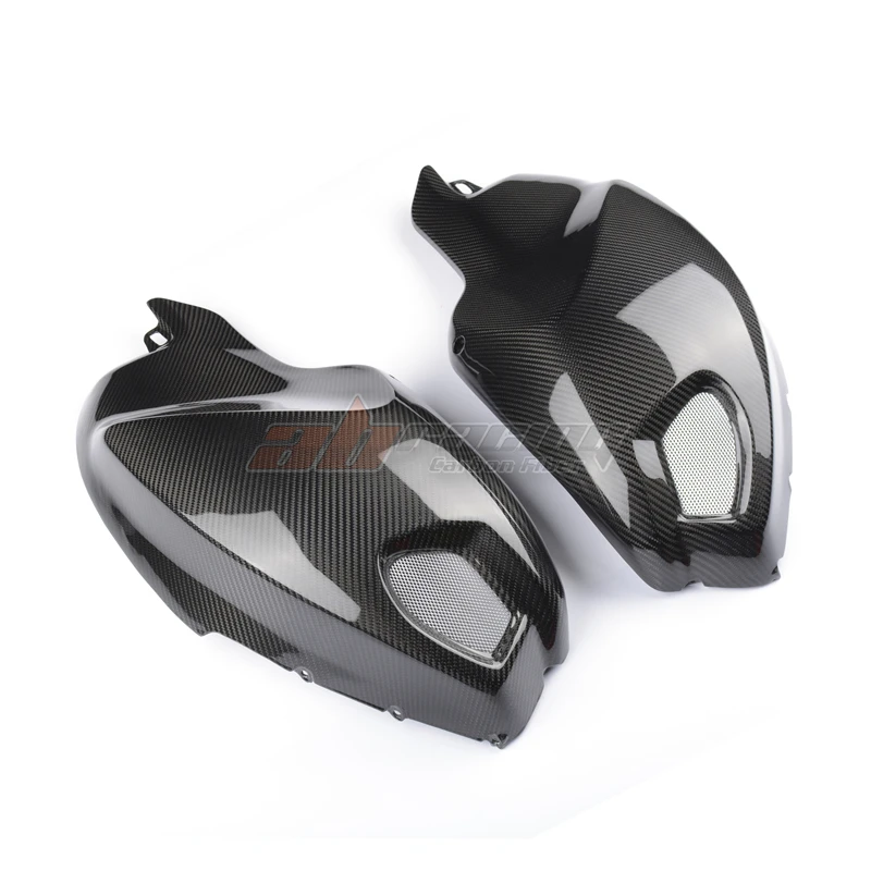 Gas Tank Side Covers Trim Fairings Cowl  For Ducati Monster  696 795 796 1100  Full Carbon Fiber 100%