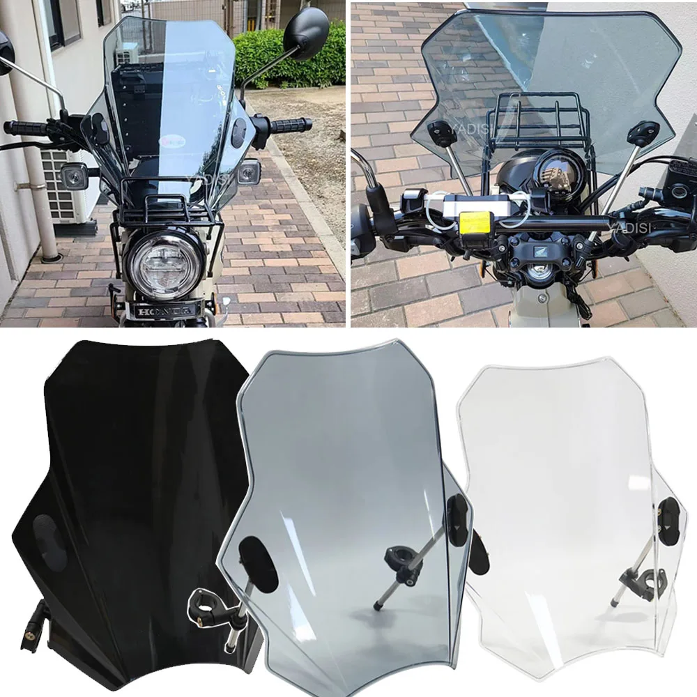 

For HONDA CT125 Super Cub 2020-2021 Universal Motorcycle Windshield Glass Cover Screen Deflector Motorcycle Accessories