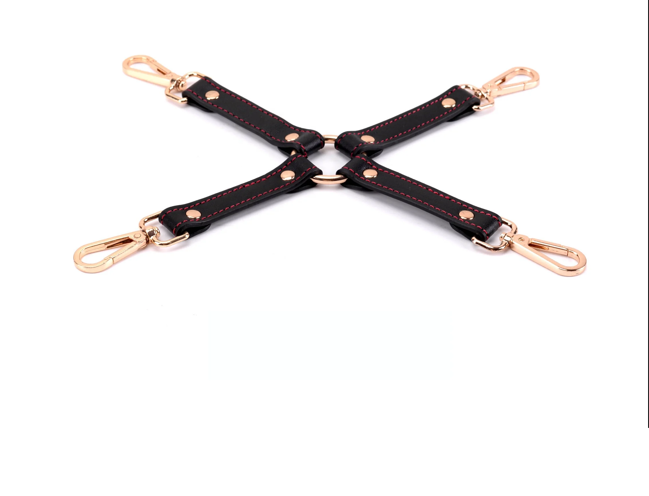 Bondage Sets Luxury PU Leather BDSM Kits Restraint Erotic Toys Handcuff Legcuff Collar Cross Buckle Couples Bedroom Games