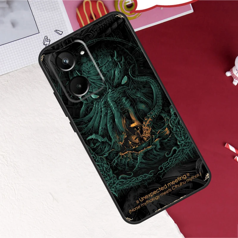 Cthulhu Mythos สำหรับ Realme 8 9 10 Pro Plus 9i C11 C15 C30 C31 C35 C21Y C25 GT Neo 5 3 2 2T 3T Master กรณี
