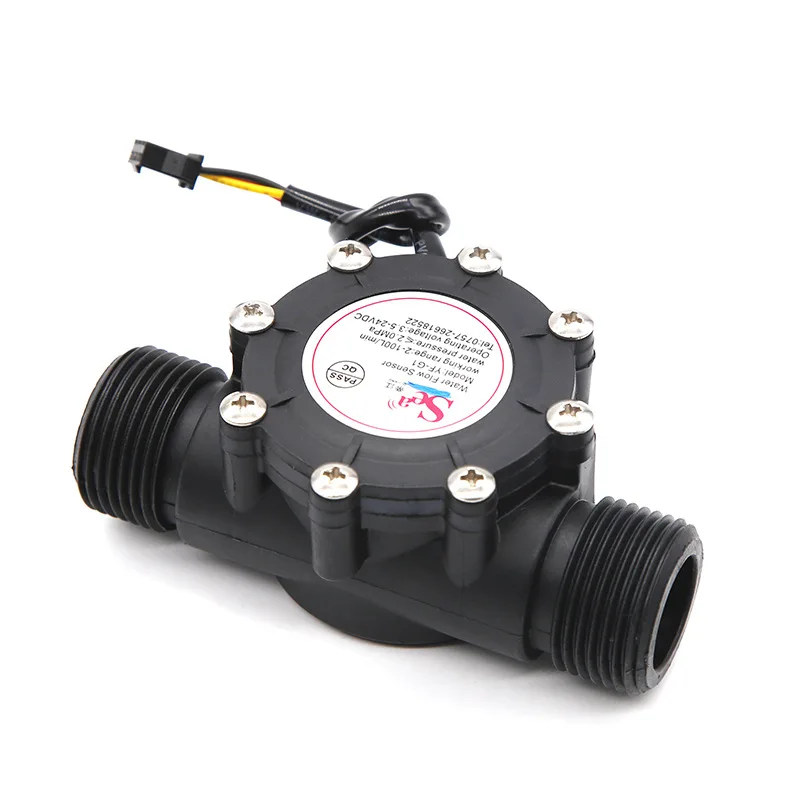 YF-G1 DN25 DC 3.5-24V  OD1.3 Inch G1 Water Flow Hall Sensor  Flowmeter Liquid Flow Water Pump Controller 2MPa 100L/min