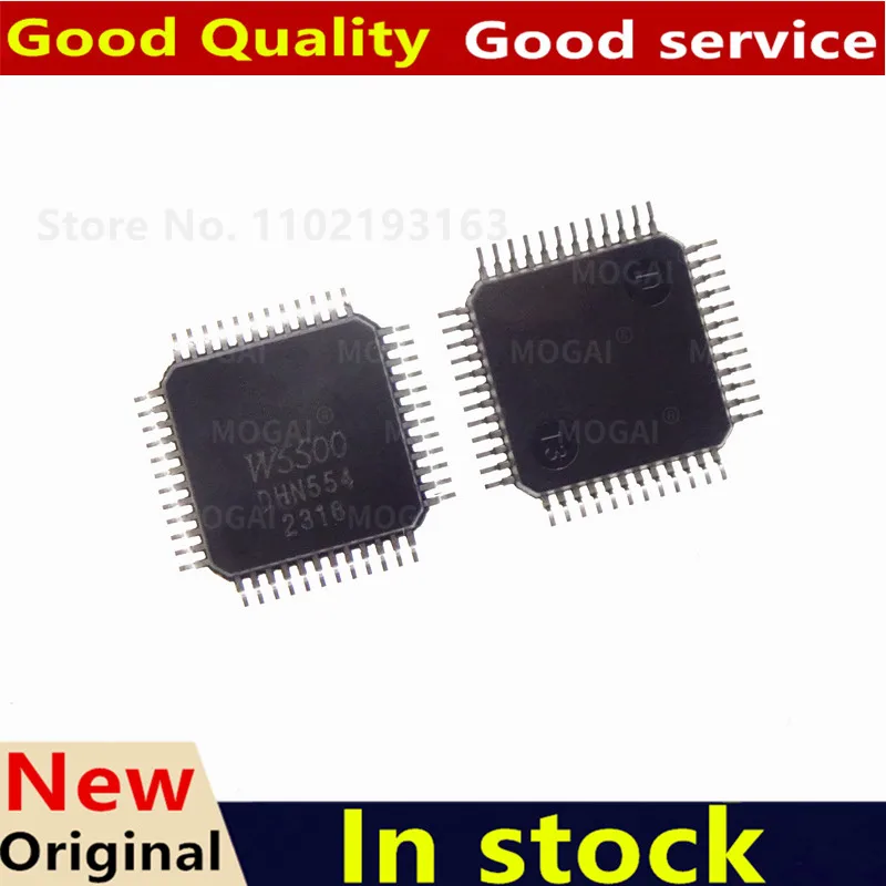 (1piece)100% New W3100A-LF W5100 W5200 W5300 W5500 QFP-48 QFP-64 QFP-100