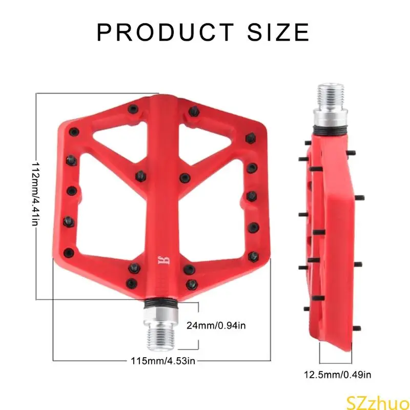الدواسات العريضة للدراجات منصة محمولة محمل مسند مسند الغبار الدواسات
