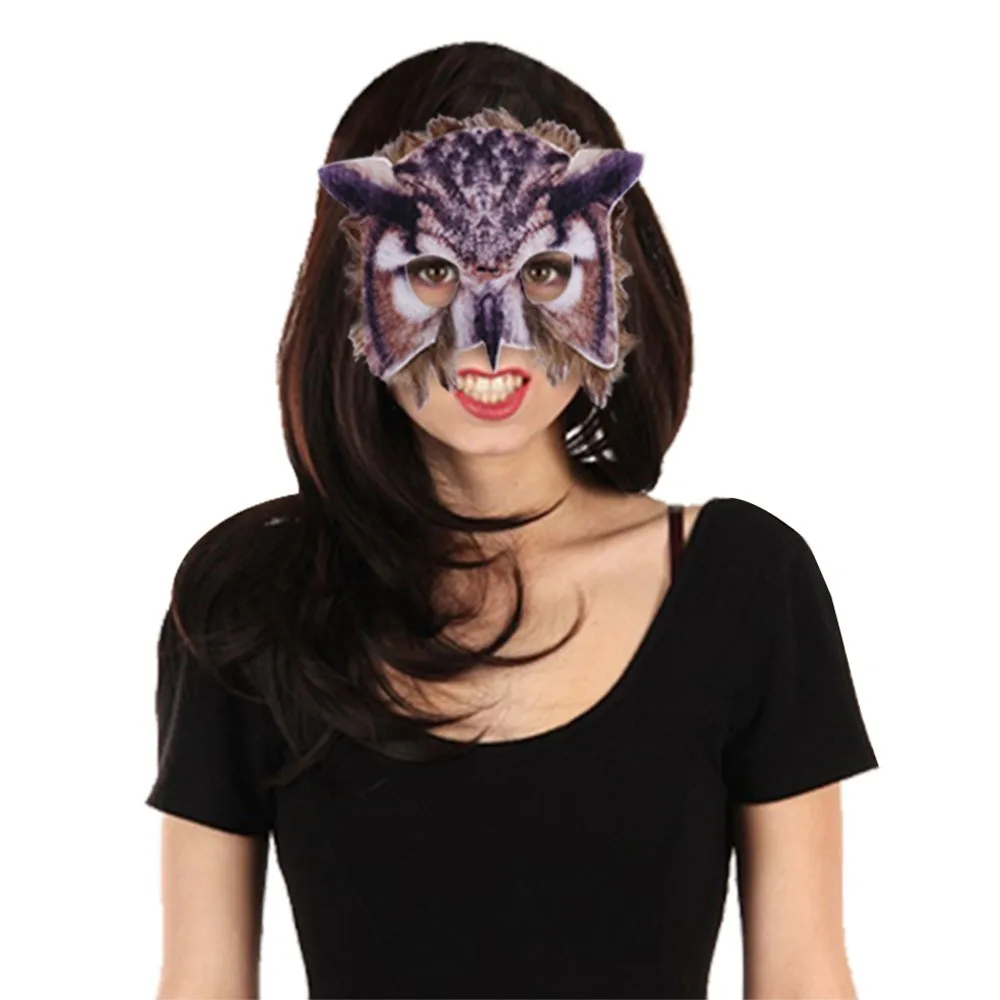 

PVC Halloween Party Mask Realistic Full Face Animal Face Cosplay Prop Lightweight Durable Dress Up Masks