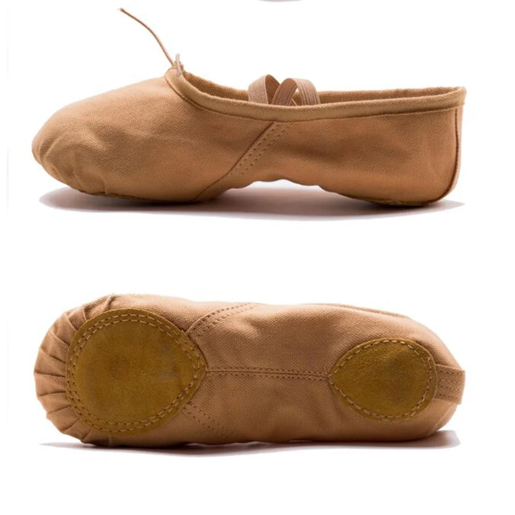 

1 пара балетных туфель для йоги светло-коричневого цвета, размер 39, 23 см, 6Us, 3,5 Великобритании, 36,5 ЕС, 9,039 дюйма для женщин и девочек, дышащие балетные танцевальные тренировки