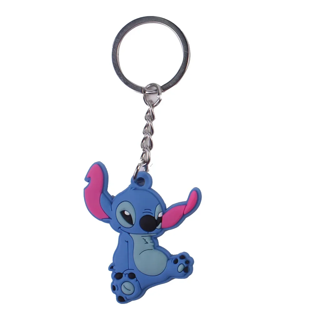 Disney-Lilo & Stitch Keychain para crianças, Figuras de ação fofas, Desenhos animados criativos, Stitch Craft Acessórios, Pendant KeyChain, Presentes surpresa