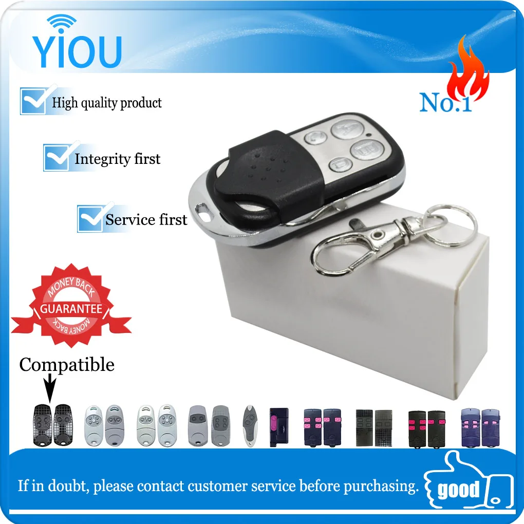 YIOU Copy 433mhz Wireless Remote Control Cloning learning Code Fix code RF Transmitter for Garage Door Gate