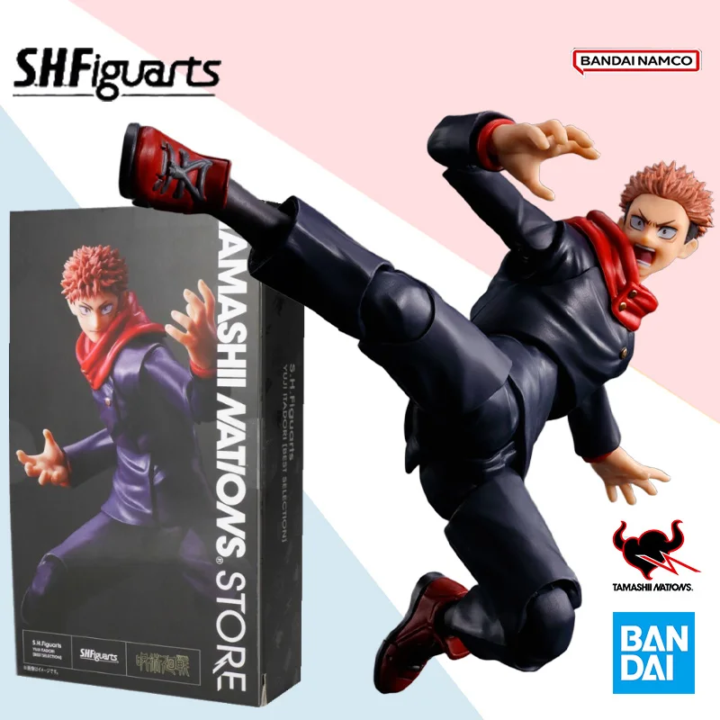 

Original Bandai SHF jujutsukaisen YUJI ITADORI BEST SELECTION anime action figure collection model ornaments toy surprise gift