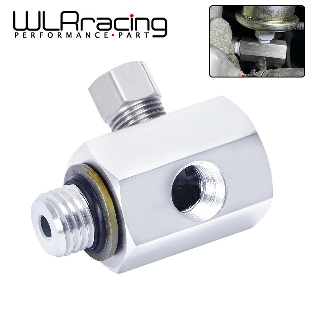 WLR RACING - Do BMW serii 3 E30 E36 3-portowy wskaźnik temperatury oleju Adapter T Piece WLR-OGA01