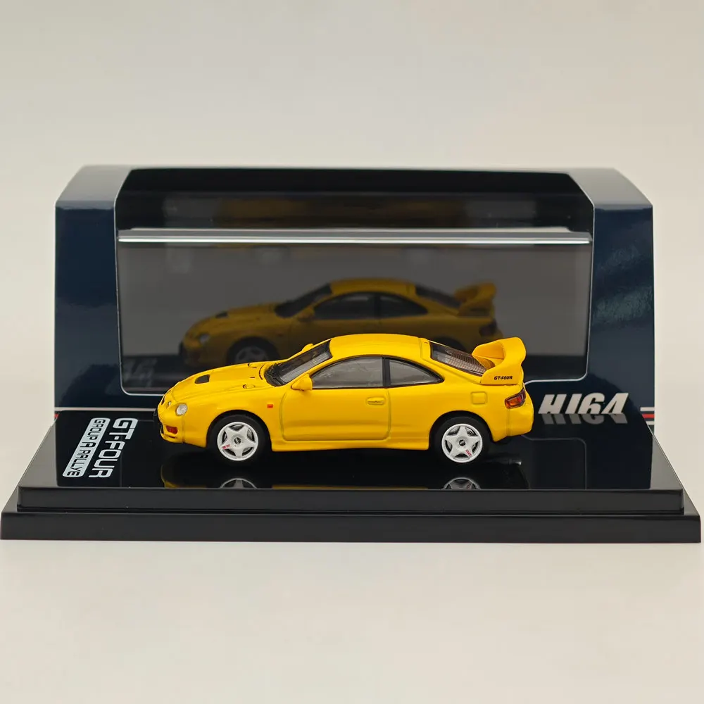 Hobby Japan 1/64 For CELICA GT-FOUR ST205 JDM STYLE HJ642064AY Diecast Models Car Collection Auto Toys Gift Yellow