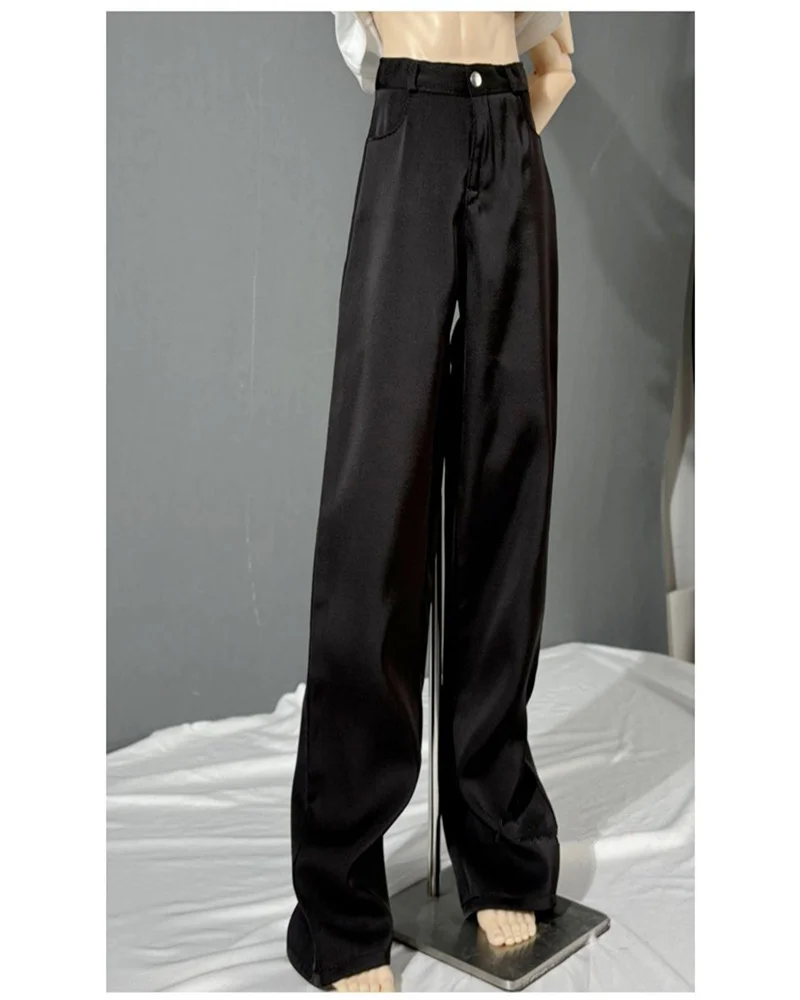 BJD = pantaloni da bambola adatti per 1/4 73 ID75 77 Zio taglia nuovi pantaloni larghi neri spessi lunghi fino al pavimento per pantaloni da uomo da indossare ogni giorno