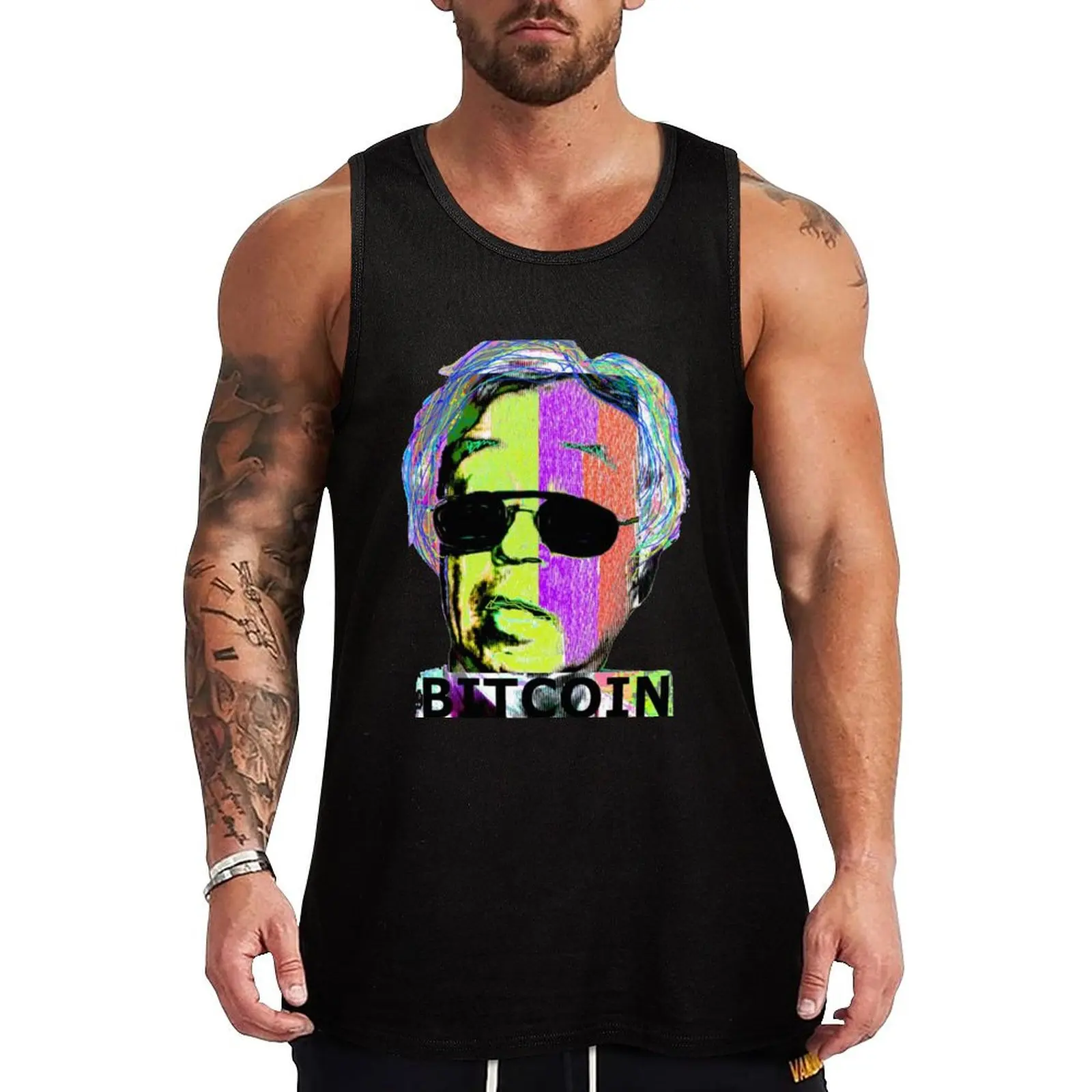 

Satoshi Nakamoto bitcoin Tank Top gym wear men Sleeveless men sexy clothes men basketball clothing