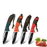 1/4 PCS outdoor camping rope fruit knife tool, stainless steel knife sharp light easy to carry open express cut fruit