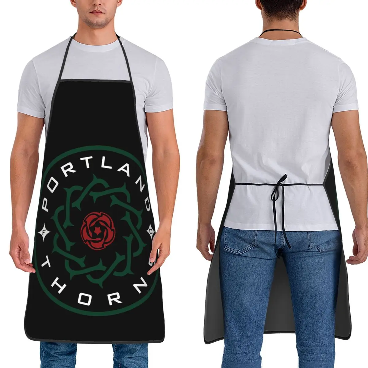 

Классический фартук Portland Logo Thorns Fc Logo Portland, классический фартук для шеф-повара, кулинарии, кухни, нагрудник без рукавов, кухонный сарафан для уборки