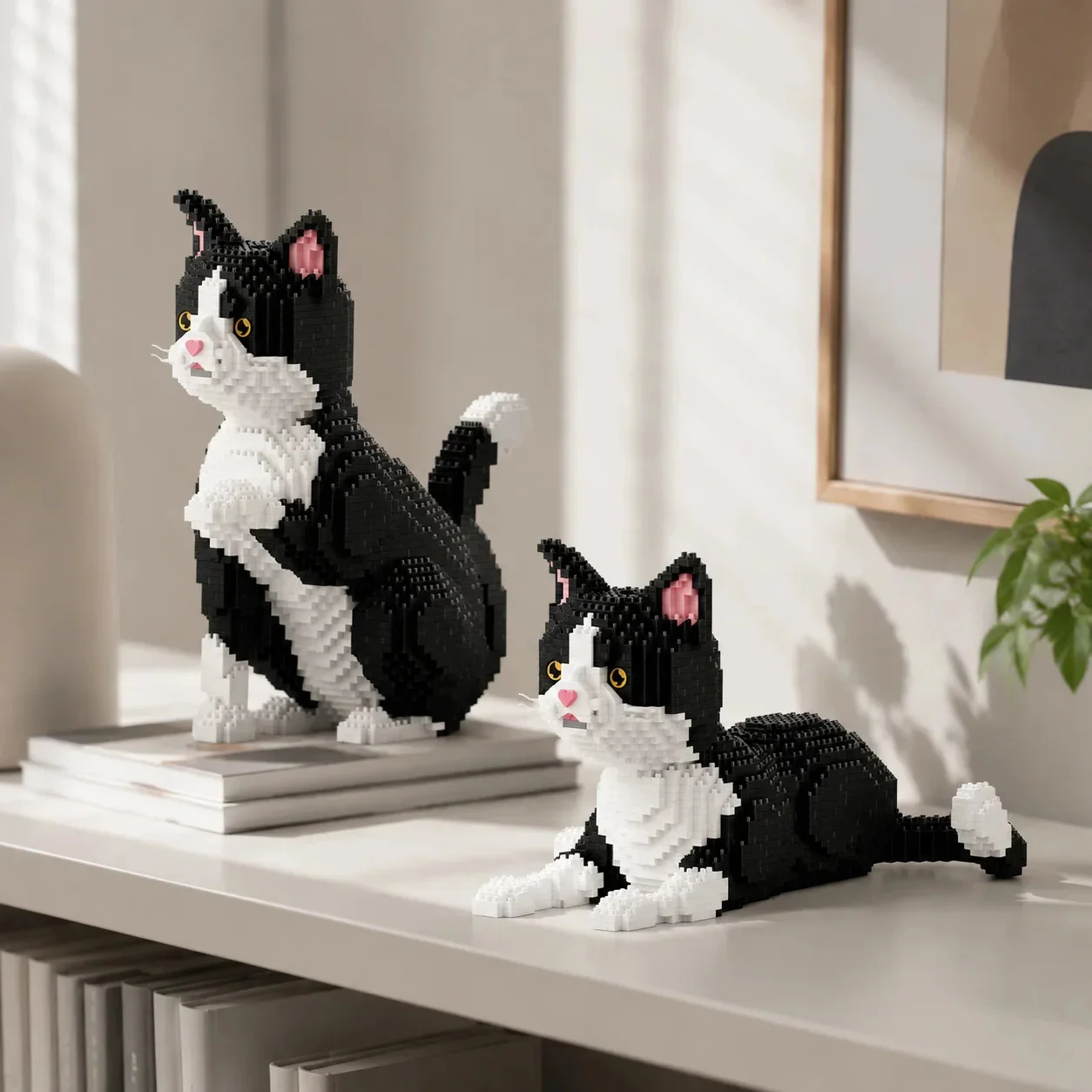 2/3 In 1 Cat Dog Building Blocks Pet Animal Model Toy Mini Bricks DIY Puzzle Figures For Birthday Christmas Gifts Home Decor - view 5