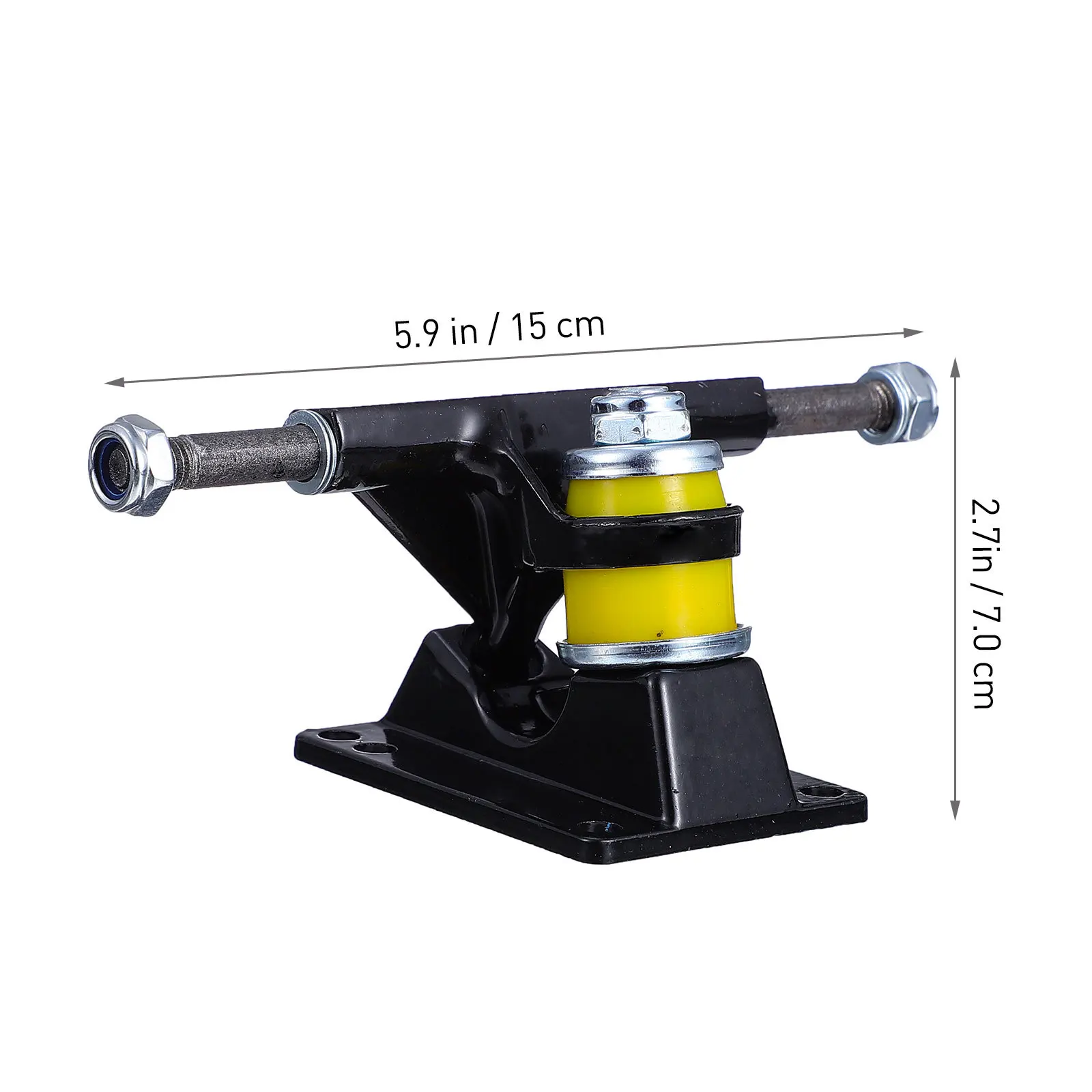 1 زوج لوح التزلج شاحنة قوس جسر قاعدة خفيفة الوزن قوي دائم تأثير المقاومة كشط المقاومة بدوره سريع