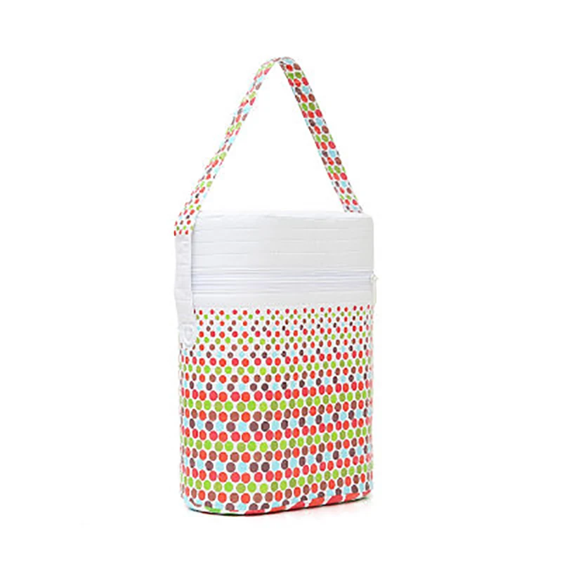 Bolsa para biberones de dibujos animados, bolsas aislantes portátiles para biberones, bolso para mamás, bolsa térmica para alimentos y leche, bolsa caliente